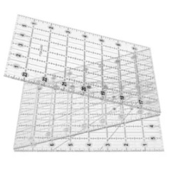 Fiskars Folding Ruler, faltbares Lineal 6x24 inch (gefaltet 6x8 inch) 