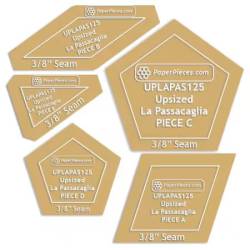 Acrylschablonen Up Sized La Passacaglia mit 3/8 inch Nahtzugaben