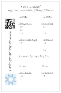 Nadelsampler Applikationsnadeln Sharps verschiedener Hersteller