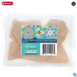 Acrylschablonen New Hexagon 32-teilig