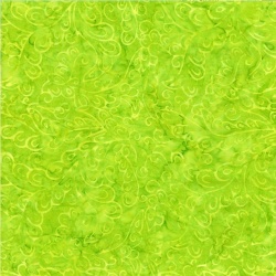Timeless Treasures Batik Neon Green Curling