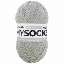   MyBoshi MySocks Sockenwolle Grau 100 g 