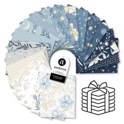 Makower Midnight Garden Fat Quarter Bundle 21 Fat Quarters