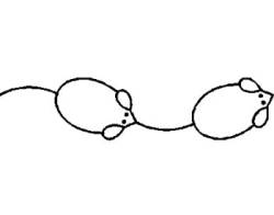 Schablone  2.5 inch Mäuse Bordüre