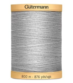 Gütermann Baumwollnähgarn 100% Baumwolle 800 m Fb. 0618 hellgrau Tuskegee Gray
