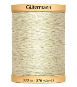Gütermann Baumwollnähgarn 100% Baumwolle 800 m Fb. 0829 Ecru