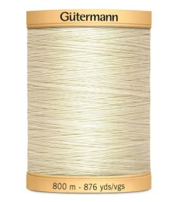 Gütermann Baumwollnähgarn 100% Baumwolle 800 m Fb. 0919 Egg White