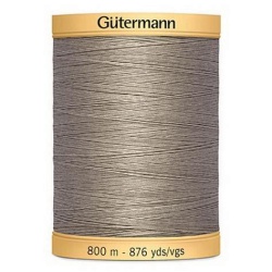 Gütermann Baumwollnähgarn 100% Baumwolle 800 m Fb. 6206 Gray