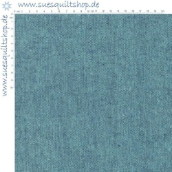 Robert Kaufman Essex Malibu Linen, Leinen-Mischgewebe türkis