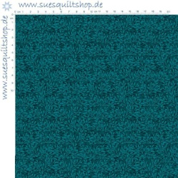  Wilmington Essentials Dark Teal Whimsy Ranken petrol Rückseitenstoff überbreit