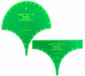 Acrylschablonen Slit N Sew 12 inch Finished Clamshell 