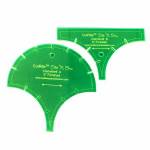 Acrylschablonen Slit N Sew  6 inch Finished Clamshell