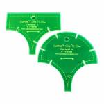 Acrylschablonen Slit N Sew  4 inch Finished Clamshell 