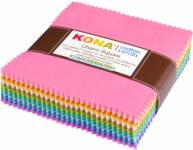 Kona Solids Pastels 5 inch Squares 101 stk