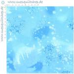 Benartex Fossil Fern Paris Sky mittelblau