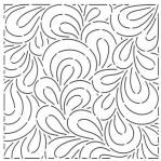 Schablone  8 inch Paisley Background