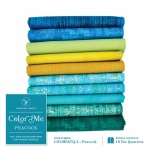 Windham Fat Quarter Bundle Color Me Peacock 10 FQ    