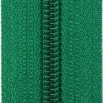 Endlosreißverschluß 3 mm Schiene Fb. 080 dunkelgrün - OHNE Zipper!!!  