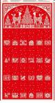 Makower Scandi Adventskalender rot, Rapport ca. 60 cm