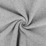 Fleece 100% Baumwolle, 150 cm breit, hellgrau