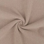 Fleece 100% Baumwolle, 150 cm breit, dunkelbeige