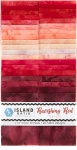 Island Batiks Ravishing Reds 2-1/2 inch Jelly Roll, 40 Streifen 