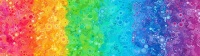 Robert Kaufman RAINBOW Gradation Bubbles Digitaldruck Regenbogen
