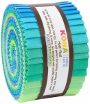 Kona Cotton Roll Up 2-1/2in Strips Roll Up Kona Solids Mermaid Shores Palette