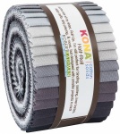 Kona Cotton Roll Up 2-1/2in Strips Roll Up Kona Solids Stormy Skies Palette