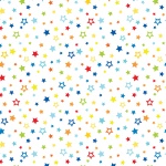 Benartex My Hero Pop Star White Sterne bunt auf weiss