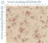 Lecien Mary Rose Blümchen rosa flieder auf rosé-ecru