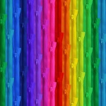 Timeless Treasures Bright Zipper Stripe Reissverschlüse regenbogen