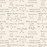 Blank Textiles Science Lab Ivory Molecular Formulas Formeln elfenbein