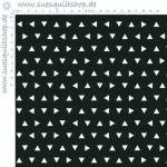 Robert Kaufman Ann Kelle Remix Triangles White on Black Dreiecke weiss auf schwarz