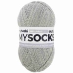  MyBoshi MySocks Sockenwolle Grau 100 g 