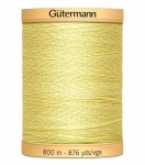 Gütermann Baumwollnähgarn 100% Baumwolle 800 m Fb. 0349 Hellgelb Butter Cream