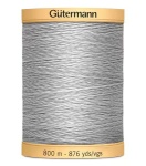 Gütermann Baumwollnähgarn 100% Baumwolle 800 m Fb. 0618 hellgrau Tuskegee Gray
