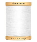 Gütermann Baumwollnähgarn 100% Baumwolle 800 m Fb. 5709 White